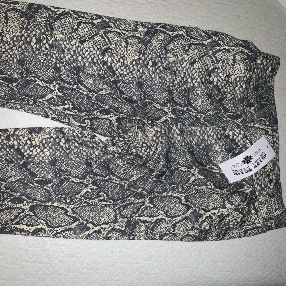 Snakeskin Joggers NWT